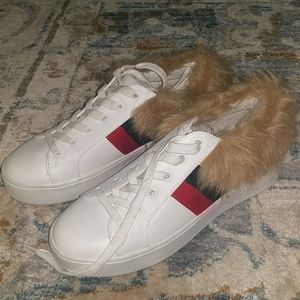 Steve madden faux fur sneakers